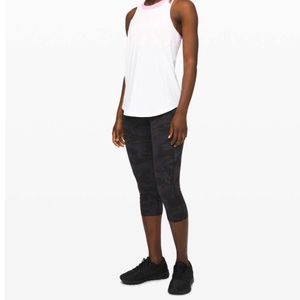 Lululemon Fast and Free Crop 19" Nulux Camo 4 NWT